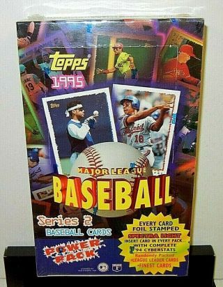 (1 - Box) 1995 Topps Series 2 Baseball 36 Count Box Mfr -