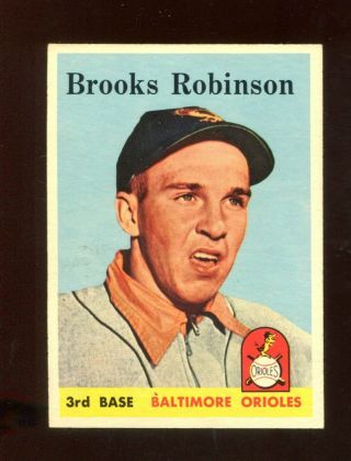 1958 Topps Brooks Robinson 307 (100.  00) Nm - Mt/nrmt Hg12723