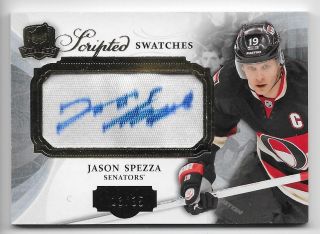 13/14 The Cup Scripted Swatches Autograph Patch Swjs Jason Spezza 13/35