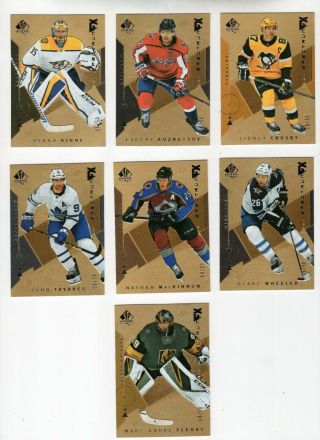 18 - 19 Upper Deck Sp Authentic Spectrum Fx Gold Sidney Crosby 6/50 S - 30