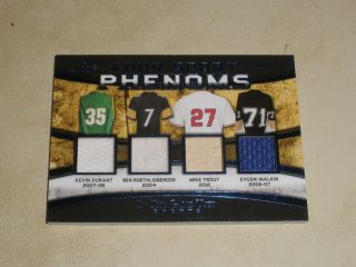 2019 Leaf In The Game 4 Jersey Bat Durant Roethlisberger Trout Malkin /30