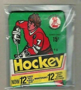 1977 - 78 O - Pee - Chee Hockey World Hockey Association Wax Pack