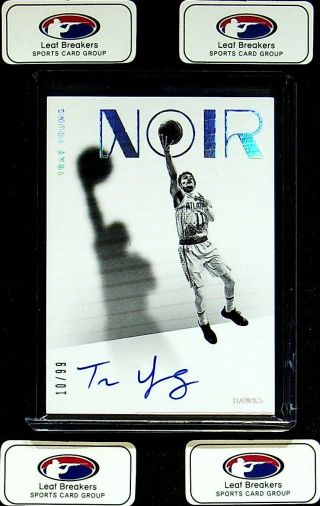 2018 - 19 Noir Basketball Trae Young Rookie Auto 10/99 Rc Hawks [jm]