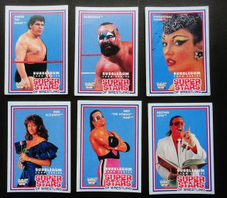 Wrestling Cards Wwf - Market Scene 1989 Gum X 6 - S 1: Barbarian Andre The Giant