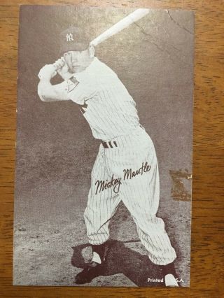 1963 Mickey Mantle Exhibit Post Card