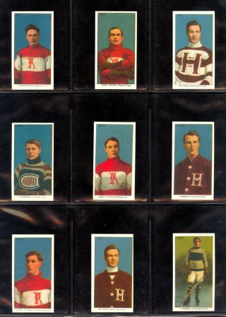 1910 - 11 C56 Imperial Tobacco Reprint Hockey Card Set Nm Art Ross Cyclone Taylor