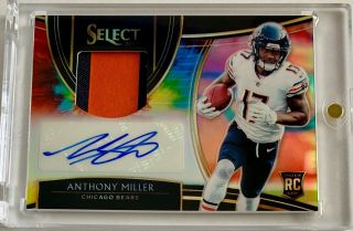 2018 Select Anthony Miller Tie Dye Ssp Rc Rpa Rookie Patch Auto (11/25) Bears