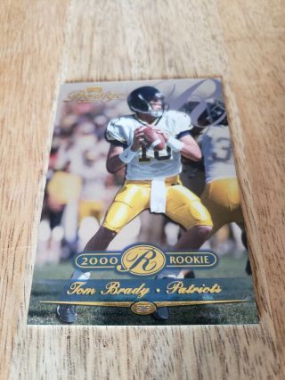 Tom Brady 2000 Playoff Prestige Rookie Card