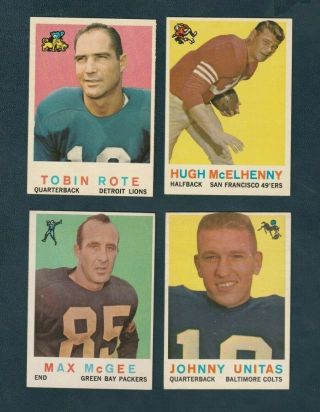 1959 Topps Football Max Mcgee Rookie 4 Nm/nm,  Packers