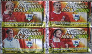 Merlin Premier Gold 2000 Cards Football Cards 4 X Packets Trading Cards