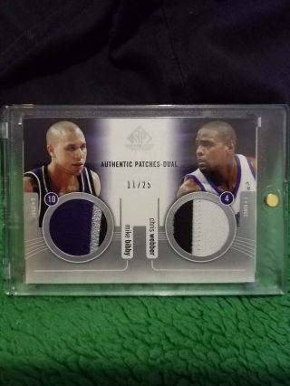 2004 - 05 Sp Game Authentic Dual Patches Chris Webber / Mike Bibby 11/25