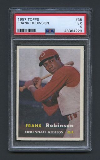 1957 Topps Frank Robinson 35 Rookie Card Psa 5