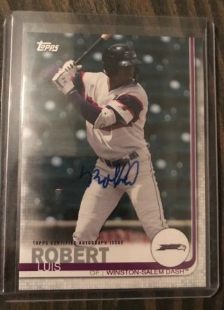 2019 Topps Pro Debut Luis Robert Base Autograph Auto White Sox 102 Prospect