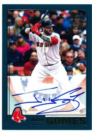 Jonny Gomes 2019 Topps Archives Fan Favorites Auto Red Sox