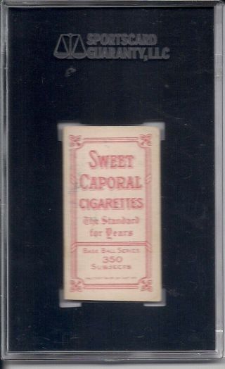 1909 - 11 T206 Billy Nattress Sweet Caporal 350/30 SGC 55 VG/EX, 2