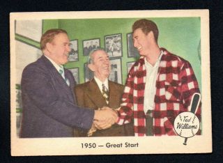 Ted Williams 1950 - Great Start 1959 Fleer 39 No Creases