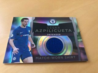 Topps Premier Platinum Cesar Azpilicueta Chelsea Match Worn Shirt Patch