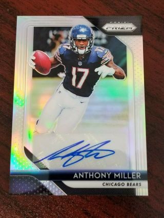 2018 Prizm Rookie Auto Anthony Miller Memphis Chicago Bears