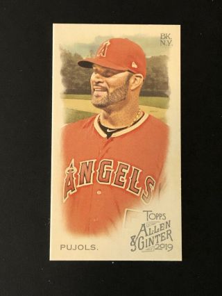 2019 Allen And Ginter Albert Pujols 353 Mini Sp From Rip Card