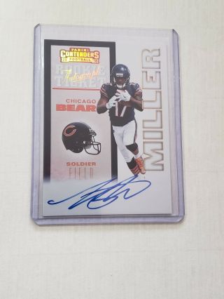 2018 Panini Contenders 20th Anniversary Anthony Miller Rc Auto Gold 