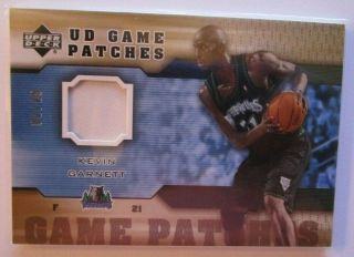 Kevin Garnett Patch 2005 - 06 Upper Deck Ud Game Patches /25