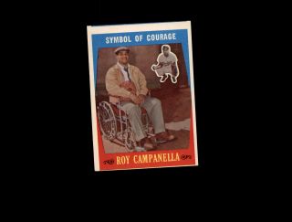 1959 Topps 550 Roy Campanella (symbol Of Courage) Poor D1,  006865