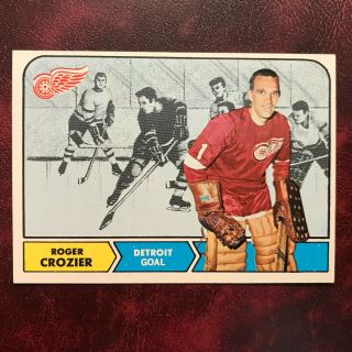1968 - 69 Topps Set Roger Crozier 23 Detroit Red Wings - Nm/mint,