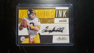 Terry Bradshaw 2018 Panini Absolute Iconic Ink Autograph Steelers Auto Sp $100