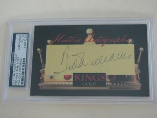 Psa Dna 2017 Ha Historic Autograph Kings Ted Williams Signed Red Sox Auto 11/33