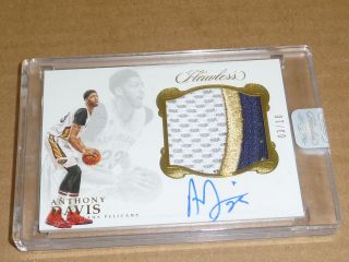 2016/17 Panini Immaculate Anthony Davis Autograph/auto Jersey Patch Pelicans /10