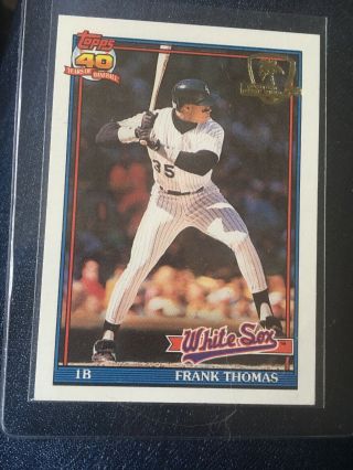 1991 Topps Desert Shield 79 Frank Thomas White Sox Hof - Pack Fresh