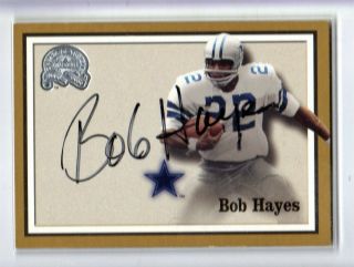 2000 Fleer Greats Of The Game Bob Hayes Autograph 29 Auto Hof Cowboys