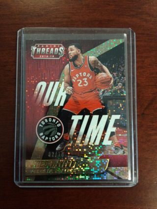Rare 2 Of 10 Fred Vanvleet Our Time Dazzle Panini Thread Card