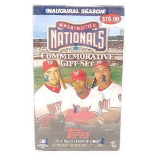2005 Topps Washington Nationals Inaugural Season Gift Set Mlb Baseball Cards M1
