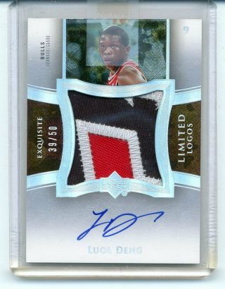 Luol Deng 2004 - 05 Ud Exquisite Limited Logos Rc On - Card Auto Patch 39/50
