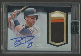 2018 Topps Dynasty Buster Posey San Francisco Giants 4 - Color Patch Auto 10/10
