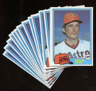 (14) 1981 Topps Baseball Nolan Ryan 240 Cards ( )