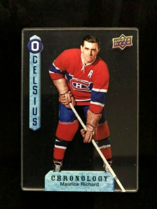 2018 - 19 Upper Deck Chronology 0 Celsius Maurice Richard Oc - 9 Montreal Canadiens