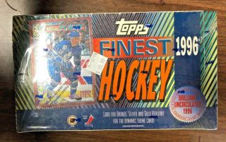 1995/96 Topps Finest Hockey Hobby Box Gold Refractor Sterling Wayne Gretzky