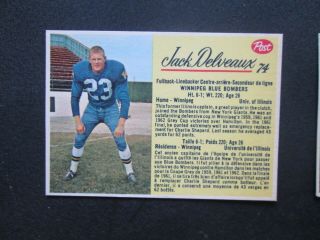 6 1963 Post Cereal Cfl Football Cards Includes 74,  106,  133,  136,  139,  140