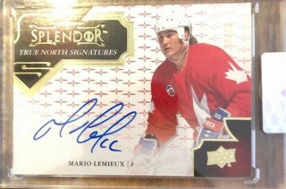 2017 - 18 Splendor Hockey Mario Lemieux True North Signatures /36