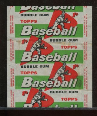 1958 Topps One Cent Wax Pack Wrapper -