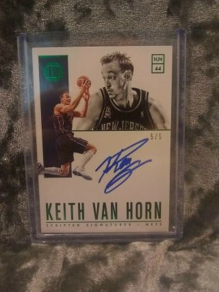 2018 - 19 Encased Keith Van Horn Scripted Signatures Emerald 5/5 Lotl Ebay 1/1