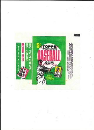 1962 Topps Baseball Cards Pack Wrapper 5 Cent Pack