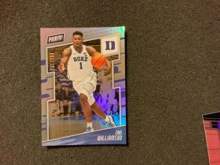 2019 Panini The National Zion Williamson Rc Rookie 81/299 Silver Prizm