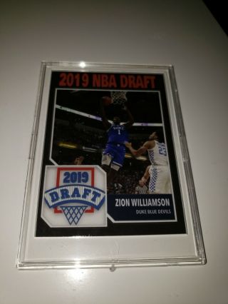 Zion Williamson 2019 Nba Draft Rookie Card Rc Duke Blue Devils