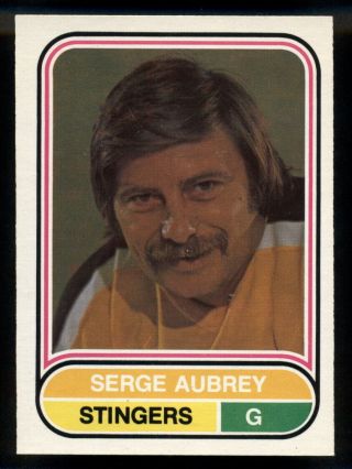 1975 - 76 Opc O Pee Chee Wha 3 Serge Aubry Nm Cincinnati Stingers Hockey Card
