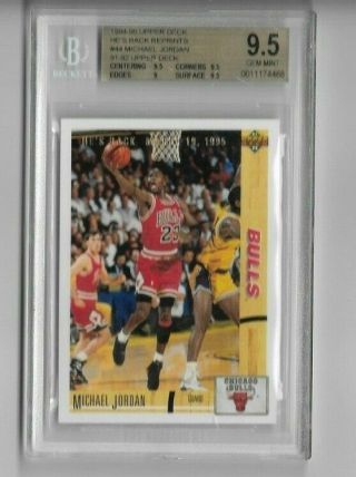 1994 - 95 Ud Upper Deck Michael Jordan Bgs 9.  5
