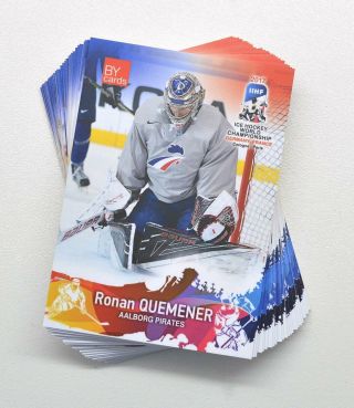 2017 By Cards Iihf World Championship Team France Full 27 - Card Set