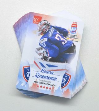 2016 By Cards Iihf World Championship Team France Full 27 - Card Set